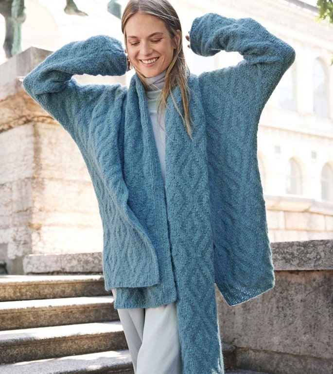 Lana Grossa CARDIGAN Nebbia