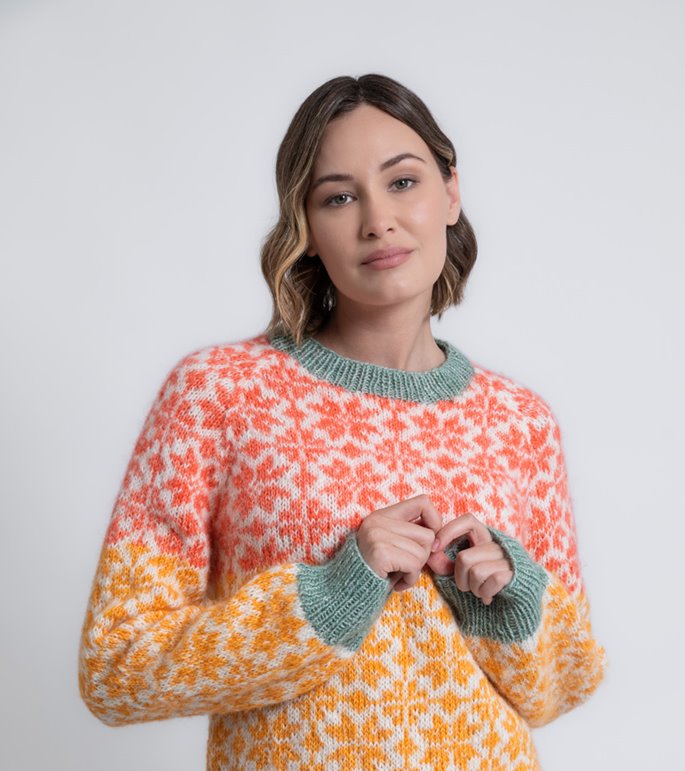 Lana Grossa NORWEGERPULLI Natural Alpaca Pelo