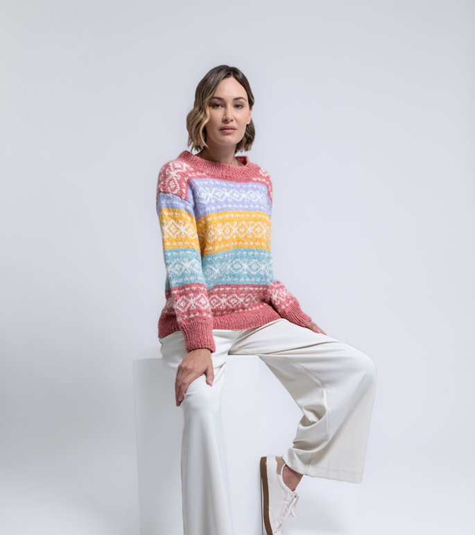 Lana Grossa NORWEGERPULLI Natural Alpaca Pelo