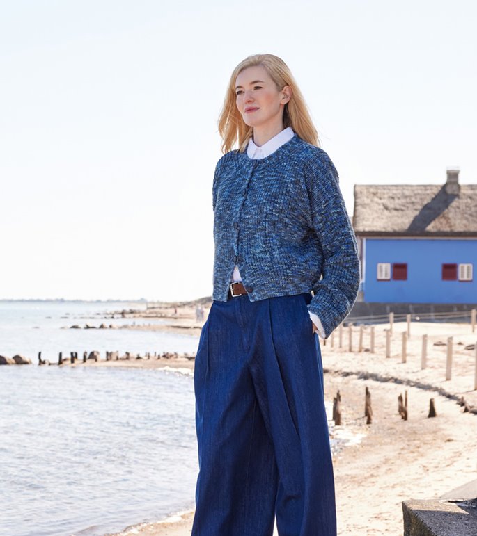 Lana Grossa HALBPATENT-JACKE Cool Wool Print