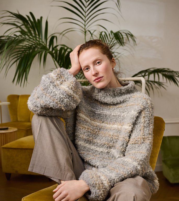 Lana Grossa STREIFEN-PULLOVER Orsetto