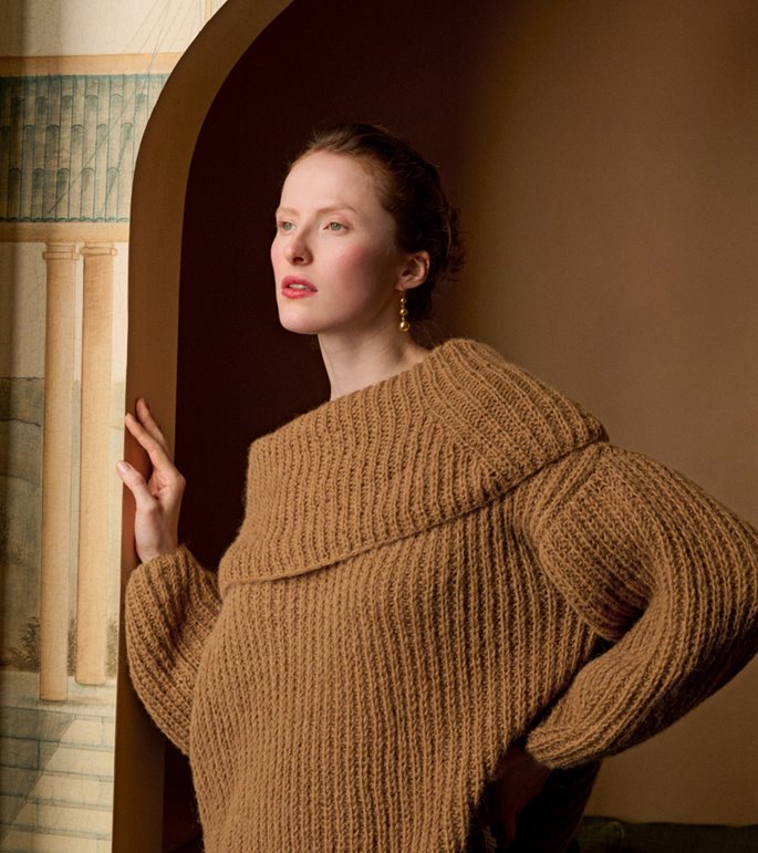 Lana Grossa HALBPATENT-PULLOVER Nebbia