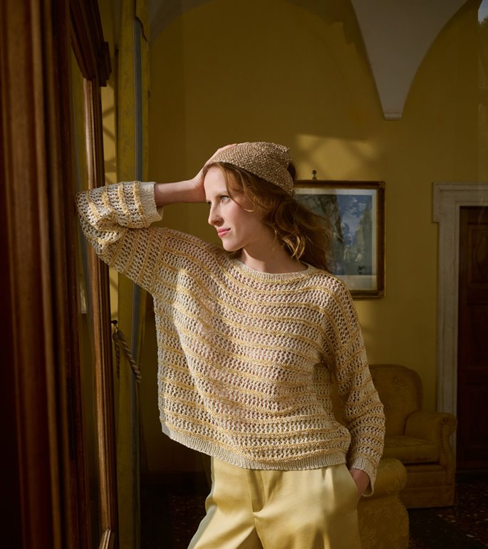 Lana Grossa PULLOVER Filo Lurex & Glamour